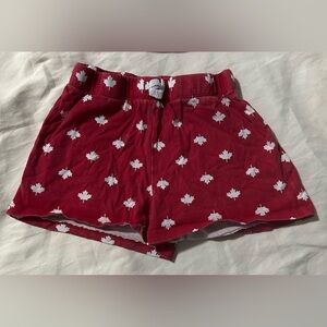 🎁Girls Maple Leaf Patterned Shorts - Size Medium🎁